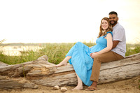 Jen and David beach engagement photos
