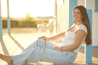 Laurel beach senior photos