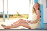 Payton K beach senior photos slight smoothing filter