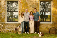 Aidan senior and family photos at Spencer Peirce Little Farm