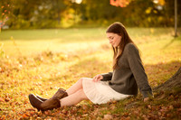 Brie senior photos at Spencer Peirce Little Farm