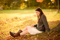Brie senior photos at Spencer Peirce Little Farm slight smoothing filter