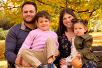 Alex and Ben fall family photos at Atkinson Common 30 minute session