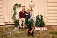 Julie holiday family photos at Spencer Peirce Little Farm 30 minute session