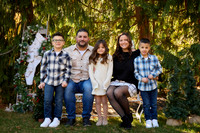 Julie and Marco's fall and holiday family photos at Atkinson Common 30 minute session