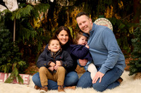 Cali and Jeff holiday and fall family photos at Atkinson Common 30 minute session