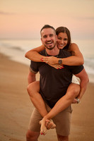 Zac and Alyssa beach proposal and engagement photos
