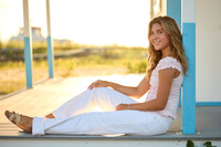 Evie beach senior photos