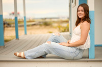 Sylvie beach senior photos slight smoothing filter