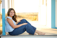 Alana beach senior photos slight smoothing filter