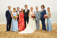 beach wedding family photos