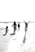 James' family at the Beach