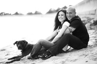 Julie and Anthony's engagement photos at the beach