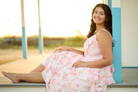 Bella beach sunset senior photos